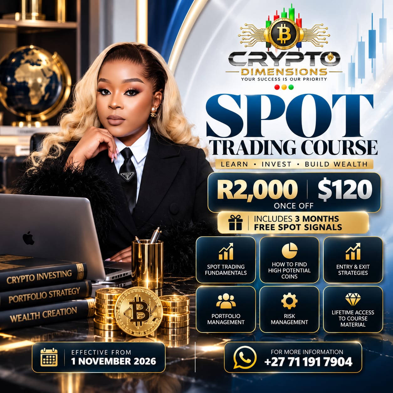 Spot Trading Course promotional brochure
